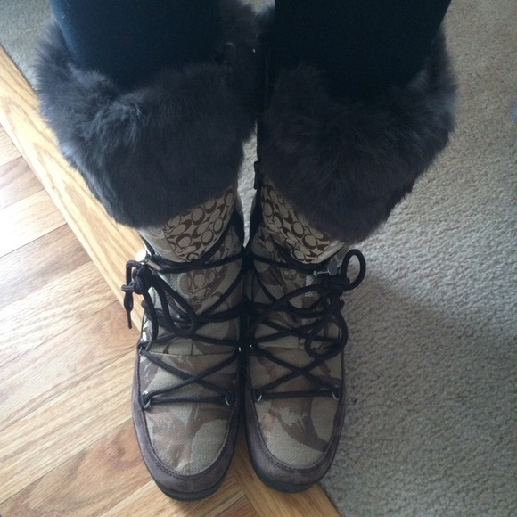 Coach Laurilyn Patchwork Boots - Picture 1 of 7